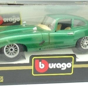 Vintage Burago 1/18 Jaguar Type E Coupe` 1961 diecast